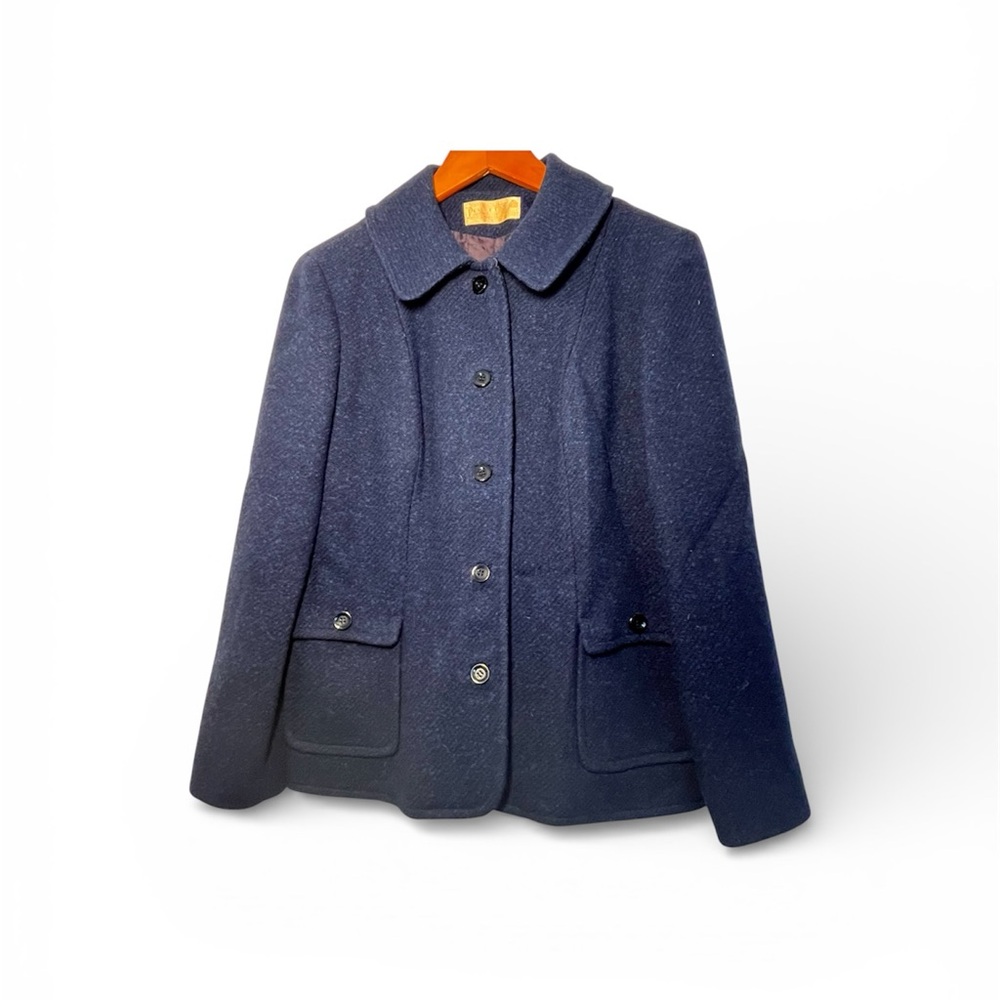 Pendleton Vintage Wool Blue Button-Up Blazer - image 1